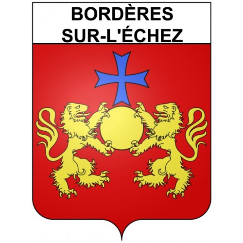 Adesivi stemma Bordères-sur-l'échez adesivo