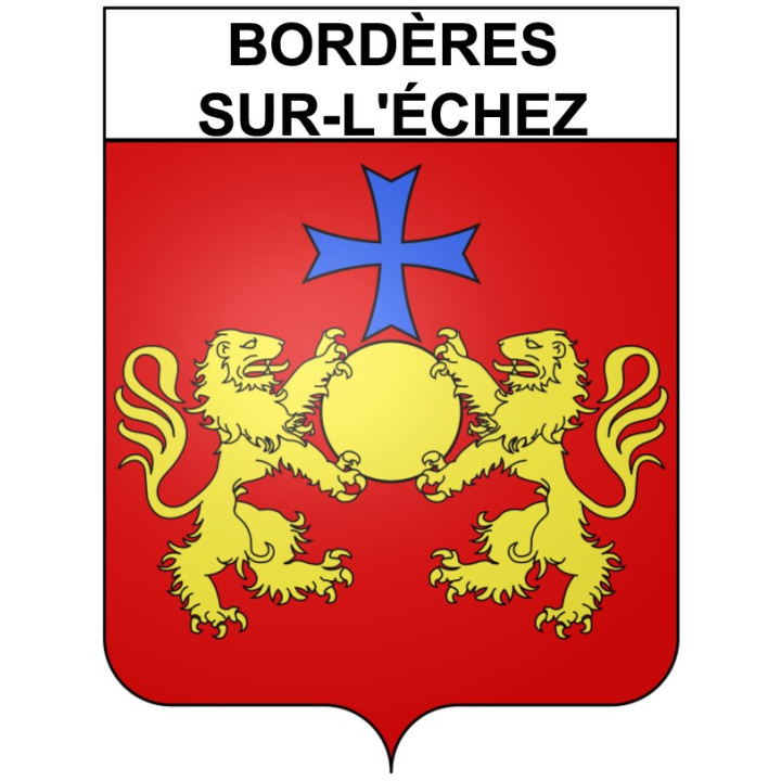 Bordères-sur-l'échez 65 ville Stickers blason autocollant adhésif