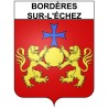 Pegatinas escudo de armas de Bordères-sur-l'échez adhesivo de la etiqueta engomada