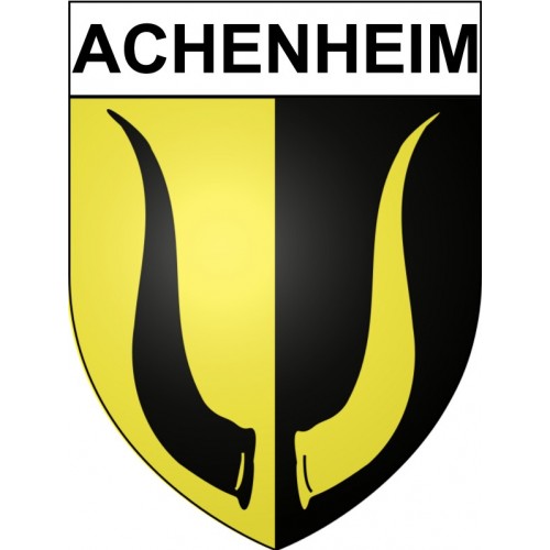 Achenheim 67 ville Stickers blason autocollant adhésif