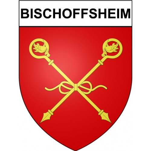 Stickers coat of arms Bischoffsheim adhesive sticker