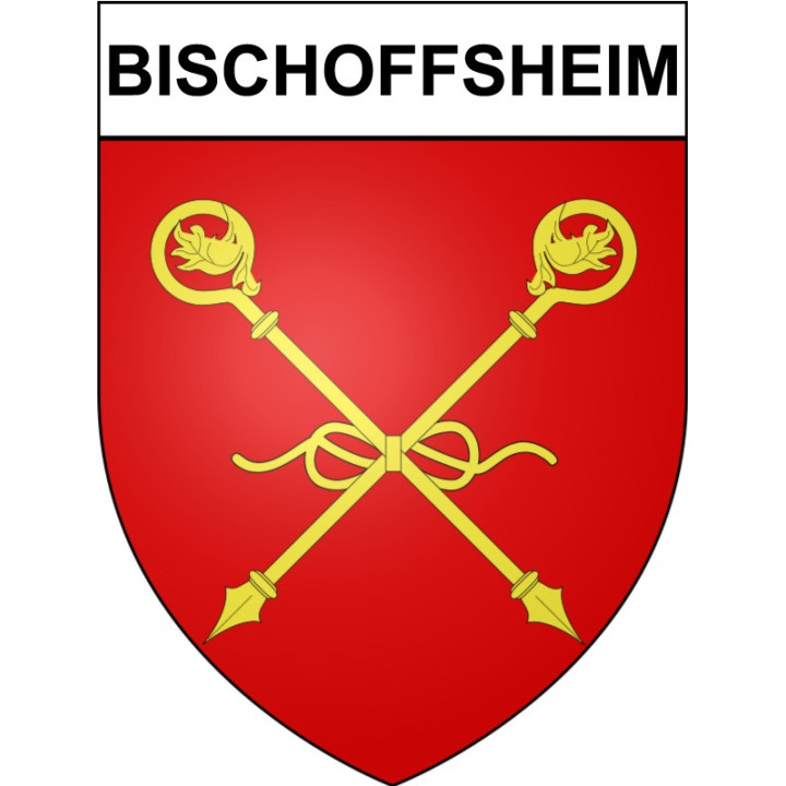 Bischoffsheim Sticker wappen, gelsenkirchen, augsburg, klebender aufkleber
