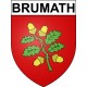 Brumath 67 ville Stickers blason autocollant adhésif