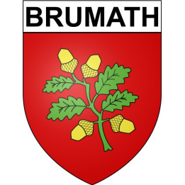 Brumath 67 ville Stickers blason autocollant adhésif
