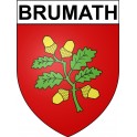 Brumath 67 ville Stickers blason autocollant adhésif