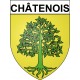 Châtenois 67 ville Stickers blason autocollant adhésif