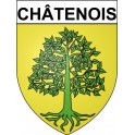Châtenois 67 ville Stickers blason autocollant adhésif