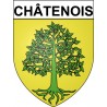 Châtenois 67 ville Stickers blason autocollant adhésif