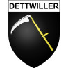Pegatinas escudo de armas de Dettwiller adhesivo de la etiqueta engomada
