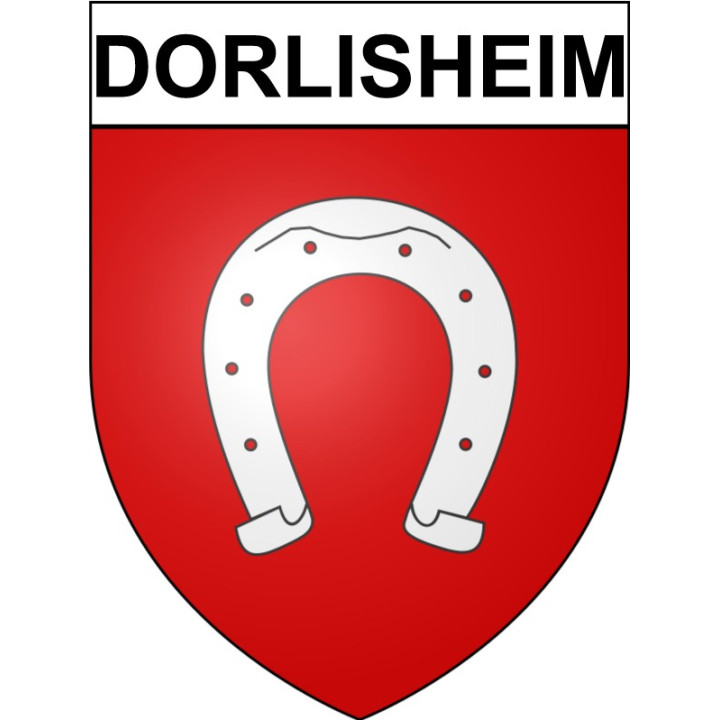 Dorlisheim 67 ville Stickers blason autocollant adhésif