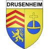 Drusenheim Sticker wappen, gelsenkirchen, augsburg, klebender aufkleber