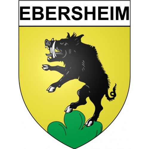 Pegatinas escudo de armas de Ebersheim adhesivo de la etiqueta engomada