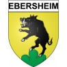 Pegatinas escudo de armas de Ebersheim adhesivo de la etiqueta engomada