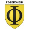 Fegersheim Sticker wappen, gelsenkirchen, augsburg, klebender aufkleber