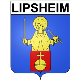 Lipsheim Sticker wappen, gelsenkirchen, augsburg, klebender aufkleber