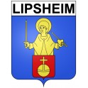 Pegatinas escudo de armas de Lipsheim adhesivo de la etiqueta engomada