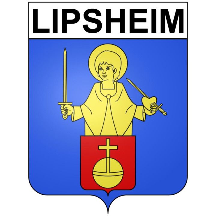 Lipsheim 67 ville Stickers blason autocollant adhésif