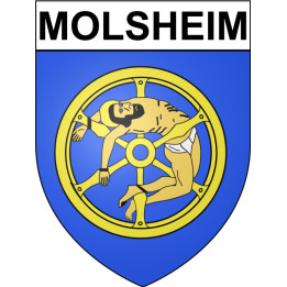 Molsheim 67 ville Stickers blason autocollant adhésif