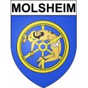 Molsheim Sticker wappen, gelsenkirchen, augsburg, klebender aufkleber