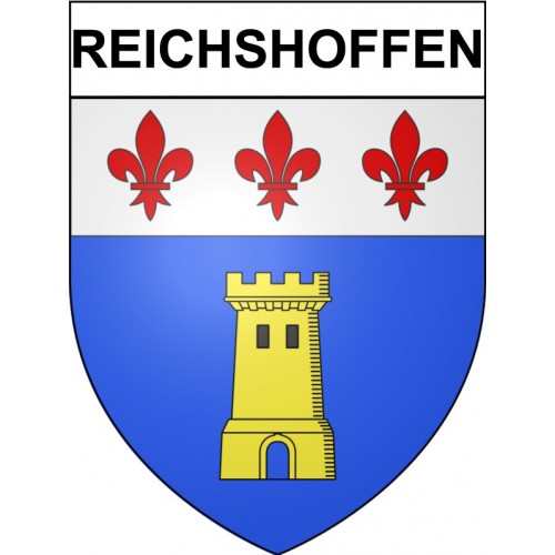 Reichshoffen Sticker wappen, gelsenkirchen, augsburg, klebender aufkleber