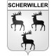 Stickers coat of arms Scherwiller adhesive sticker