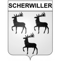 Scherwiller Sticker wappen, gelsenkirchen, augsburg, klebender aufkleber