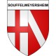 Souffelweyersheim 67 ville Stickers blason autocollant adhésif
