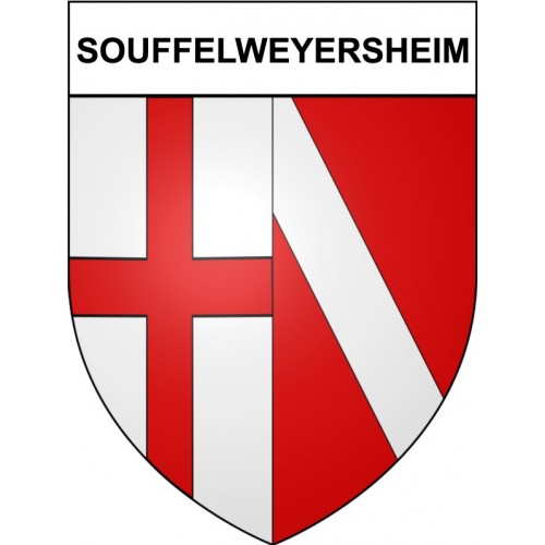 Stickers coat of arms Souffelweyersheim adhesive sticker