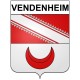 Pegatinas escudo de armas de Vendenheim adhesivo de la etiqueta engomada
