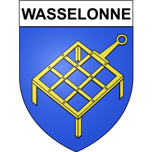 Wasselonne 67 ville Stickers blason autocollant adhésif