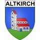 Pegatinas escudo de armas de Altkirch adhesivo de la etiqueta engomada