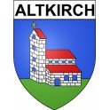 Pegatinas escudo de armas de Altkirch adhesivo de la etiqueta engomada