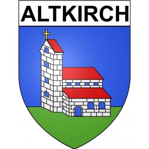 Altkirch 68 ville Stickers blason autocollant adhésif