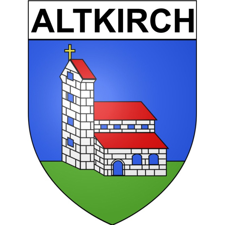 Altkirch Sticker wappen, gelsenkirchen, augsburg, klebender aufkleber