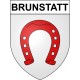 Brunstatt 68 ville Stickers blason autocollant adhésif