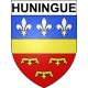 Huningue 68 ville Stickers blason autocollant adhésif