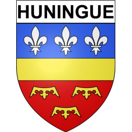 Huningue 68 ville Stickers blason autocollant adhésif