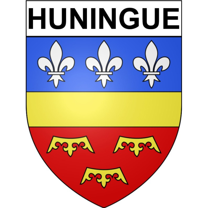 Huningue Sticker wappen, gelsenkirchen, augsburg, klebender aufkleber