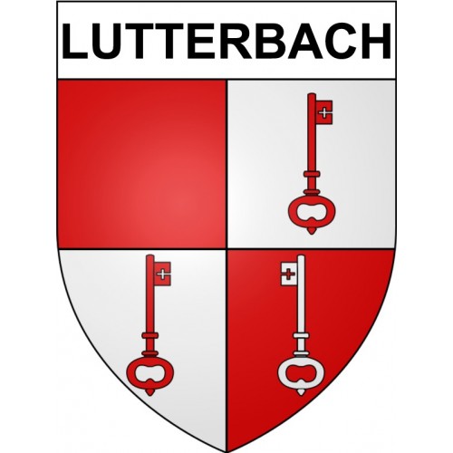Stickers coat of arms Lutterbach adhesive sticker