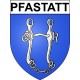 Pegatinas escudo de armas de Pfastatt adhesivo de la etiqueta engomada