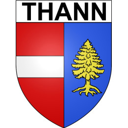 Thann 68 ville Stickers blason autocollant adhésif