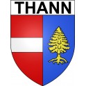 Pegatinas escudo de armas de Thann adhesivo de la etiqueta engomada