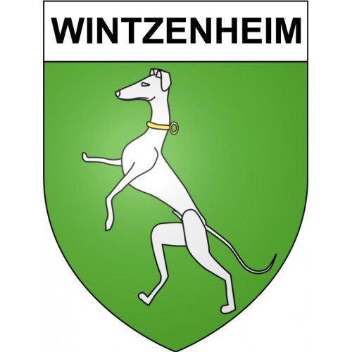 Wintzenheim 68 ville Stickers blason autocollant adhésif