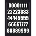 Set 40x Autocollant Sticker Porte Voiture Moto Numero Nombre Chiffre logo 233