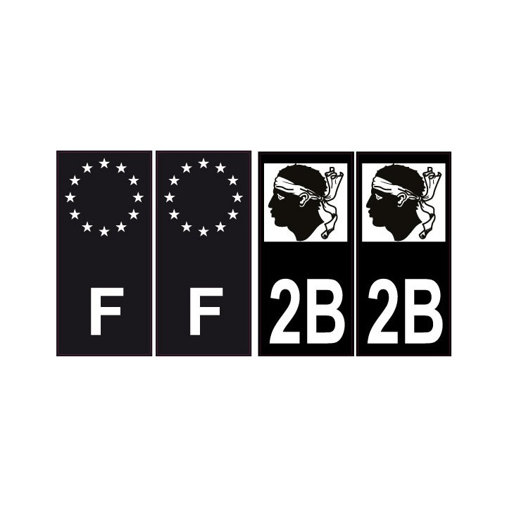 2B Corse sticker plate