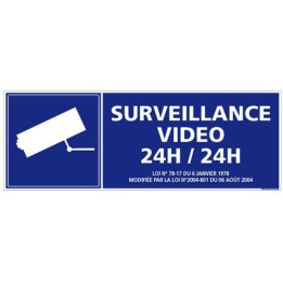Etiqueta engomada de la propiedad bajo la vigilancia de vídeo logo9 alarma