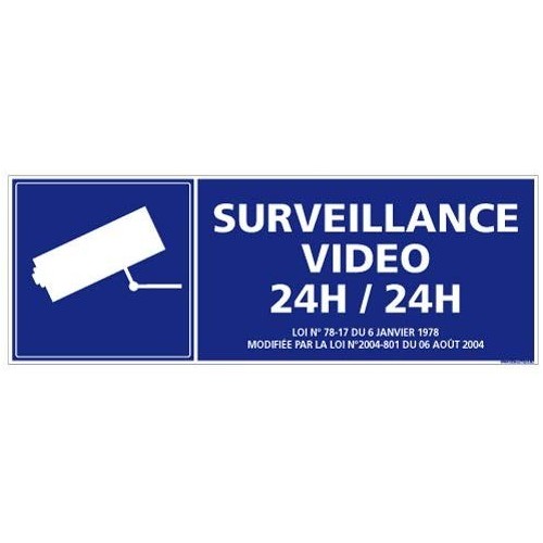 Sticker property under video surveillance logo9 alarm