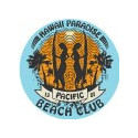 Tiki surfboard totem hibiskus aufkleber sticker kleber 3