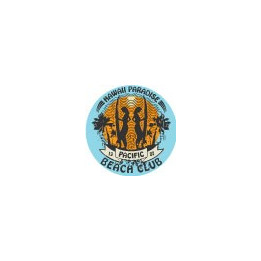 Tiki surfboard totem hibiskus aufkleber sticker kleber 3