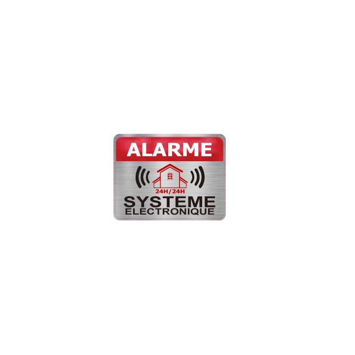 Autocollant alarme système électronique logo 771 lot de 12